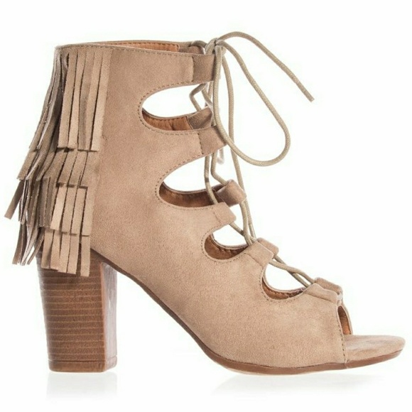 π½πππ ππ£ ππ©π€ππ !π€Lace-up Open Toe Ankle Heel - Picture 2 of 6